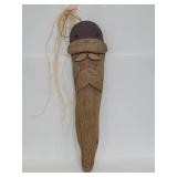 Wood Santa hanging decor piece