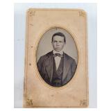 Antique tin photo