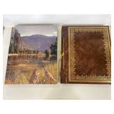Two vintage scrap books of assorted greeting cards