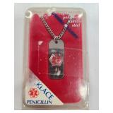 Medical alert Penicollin necklace