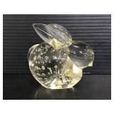 Controlled bubble glass bunny
