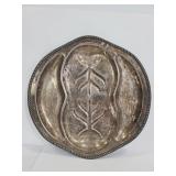 Silver on copper double plate platter