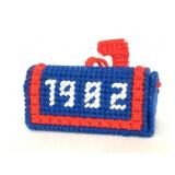 Plastic cross stitched mini mailbox