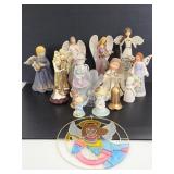 Collection of angel figurines