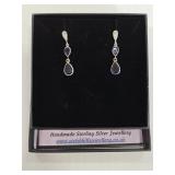 Inspired by Lake Trawsfynydd sterling earrings