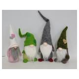 Lot of 4 stuffed gnomes