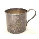 Lady Hamilton Community EPNS petite engraved mug