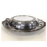 Kingsbury International Silver Co. serving platter