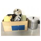 Lot of assorted pots and pans