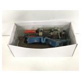 Box of assorted work clamps