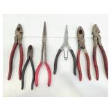 Assorted pliers