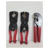 Hex crimp & hose cutter tools