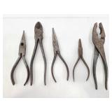 Vintage assorted pliers
