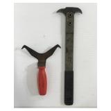 Crank seal puller & window molding clip remover