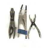 Three assorted pairs of custom pliers