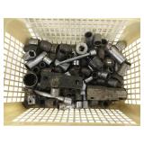 Basket of assorted sockets and other supplies