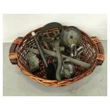 Basket of assorted work parts