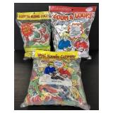 Three bags of weaving loops for crafts