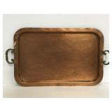 Hammered copper tray