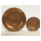 Two copper plates