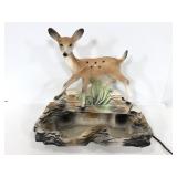Vintage Lane & Co. ceramic deer fawn TV lamp