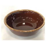 Vintage Hull brown ceramic cookware bowl