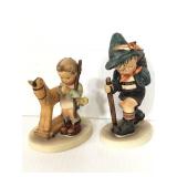 Two Goebel Hummel hand painted porcelain figurines