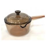 Pyrex Corning Vision glass pot with lid