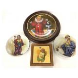 Clown decorative plates and tile