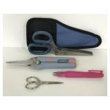 Lot of 4 pairs crafting/sewing scissors