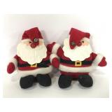 Pair of Hallmark 1982 felt Santa beanies