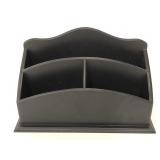 Design Styles black desktop mail organizer