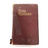 1929 Daily Reminder Journal w/ recipes