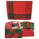Lot of Christmas table placemats, runners, etc