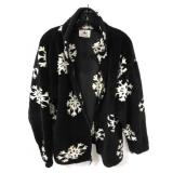 Black Mountain snowflake fleece zip-up