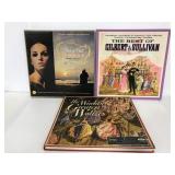 Trio of vintage vinyl record sets
