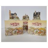 Three David Winter Cottages in boxes