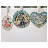 Three stain glass suncatchers