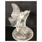 Fenton frosted glass butterfly figurine