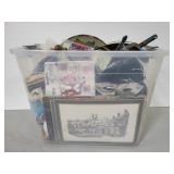 Large bin of assorted items