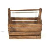 Wood tool basket