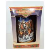 Budweiser 1999 Holiday Stein in box