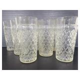 Seven glass cups