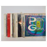 Collection of old vintage vinyl records