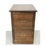 Wood rolling file cabinet