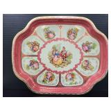 Vintage metal "Young Lovers" tray