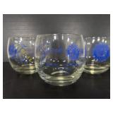 Three Michigan American Legion rocks glasses