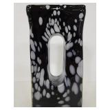 Art deco hand blown glass vase