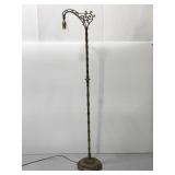 Vintage brass tone cast metal bridge lamp