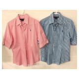Two Ralph Lauren button down blouses